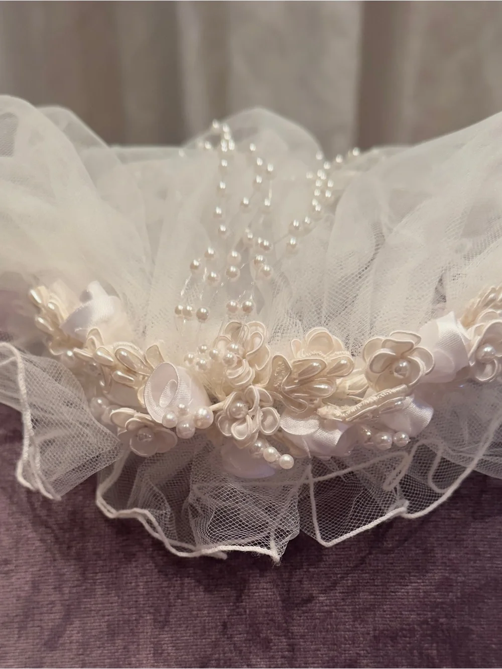 Floral Pearl Child’s Headpiece